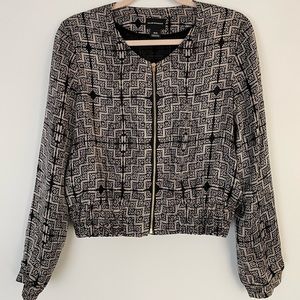 Club Monaco Silk Bomber Jacket (M)